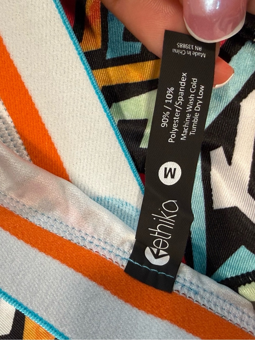 ETHIKA Sports Bra Size Medium The S bra Racerback - New w/Tags multi color - Picture 7 of 11